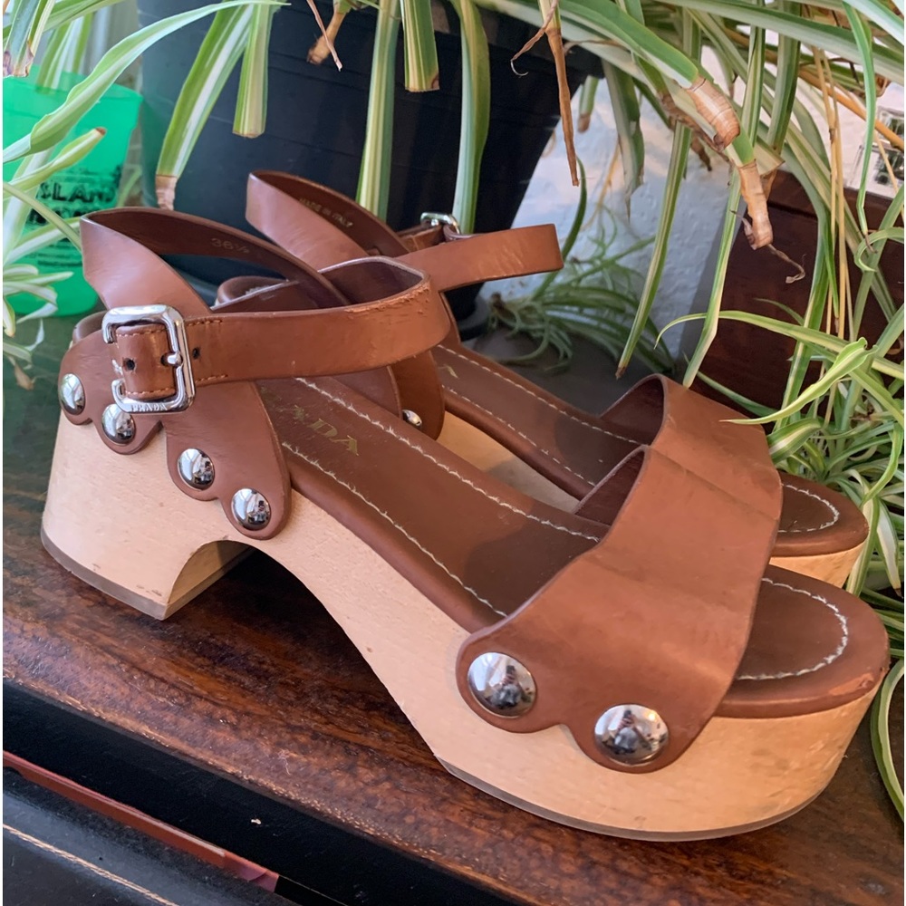 Prada platform sandals